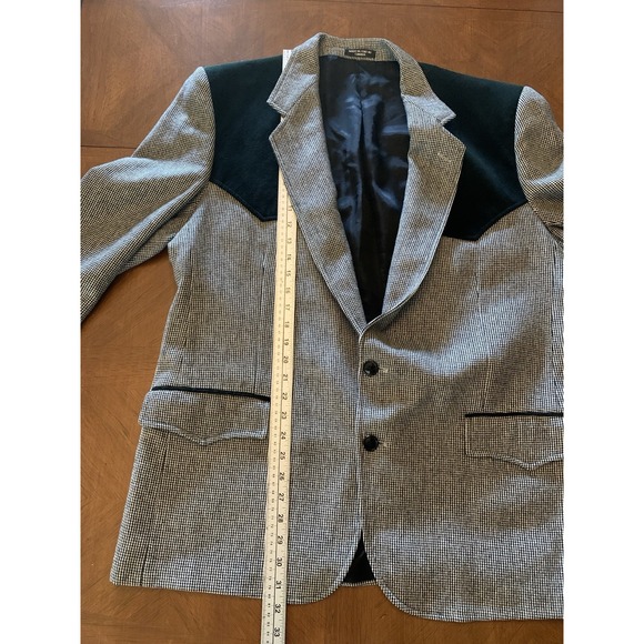 Dallas By Paragon Western‎ Cowboy Yoke Sports Coat Suit Jacket Blazer Men's 48R - Picture 11 of 12
